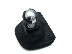 Pomo de palanca de cambios de cuero. Porsche 997 Turbo - 99742407550FOT, 99742407550